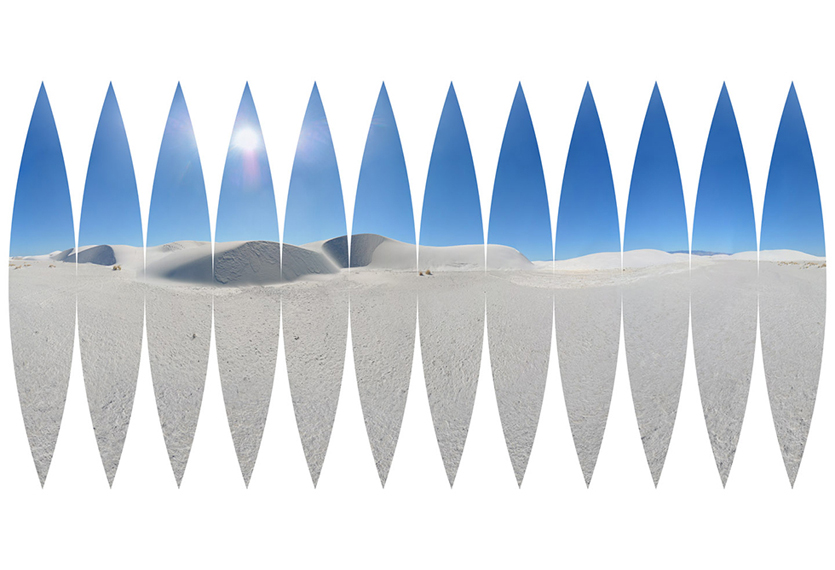 White Sands Interrupted Sinusoidal Projection